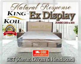 Kasur SET King Koil Natural Response 200 Ex Display Pameran