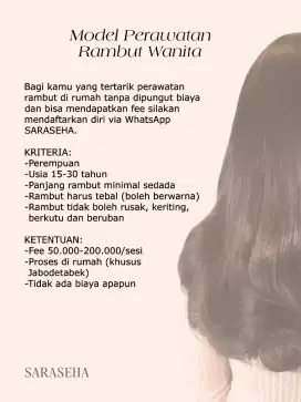 Model Perawatan Rambut Perempuan