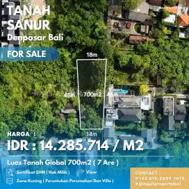 DiJual BUC Lahan Di Sanur - Harga Terjangkau