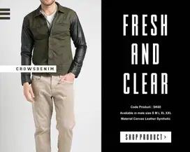 Jaket Cowok Jaket Bahan Canvas Marsoto Jaket Casual  Jaket Eksklusif