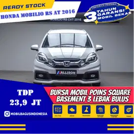 [Dp 23,9 Jt] Honda Mobilio 1.5 RS MPV AT 2016 Putih