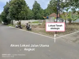 DI JUAL TANAH PINGGIR JALAN ANGKOT MURAH