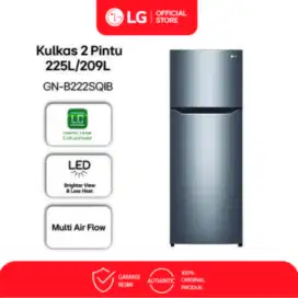  LG Kulkas 2 Pintu [209 L] GN-B222SQIB - Dark Graphite
