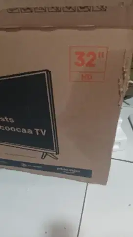 Tv hd led 32 siap pakai minus remot pojok retak TPI GK ngaruh