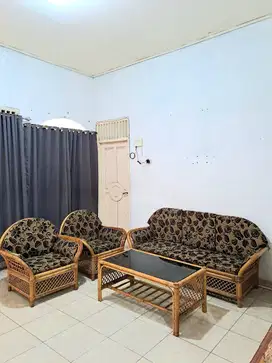 Kursi Sofa Kayu Rotan