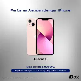 Promo Iphone 13 bebas 2x angsuran