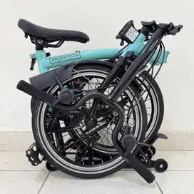 SEPEDA LIPAT BROMPTON M6R TURKISH GREEN BLACK EDITION 2021 - LIKE NEW