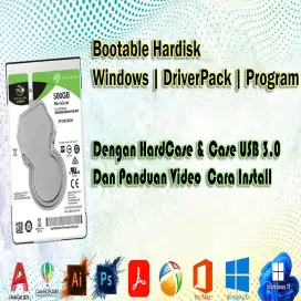 HARDISK BOOTABLE WIN x32/64 DRIVERPACK