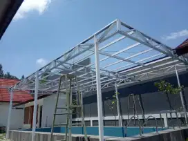 Kanopi baja ringan minimalis terpasang murah