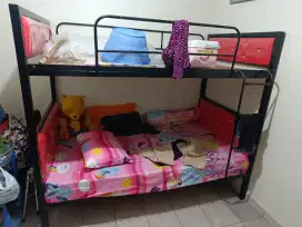 Dijual Dipan / Tempat Tidur Tingkat Besi custume 120/120