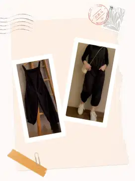 jiel jumpsuit baju kodok style Korea wanita