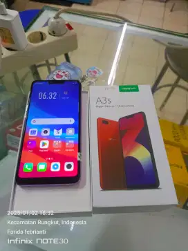 Oppo A3s bekas fullset normal bisa TT