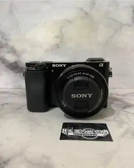 Sony a6000 lensa kit fullset sc rendah mulus broo