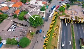 Sewa tanah 179m2 jakarta tol JORR ciracas pasar rebo jakarta