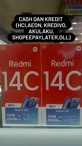 Xiaomi redmi 14c ram 8gb+8gb/256gb nfc baru garansi resmi.cash& kredit