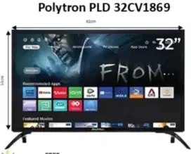 POLYTRON LED TV 32 BARU COD