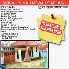 Di jual BU rumah di 21c Yosomulyo Metro Pusat