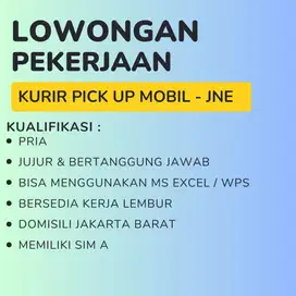 Lowongan Kerja Kurir pick up mobil