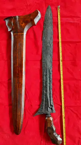 Keris Tindih bethok Jalak budho 56cm pusaka besar antik langka kuno