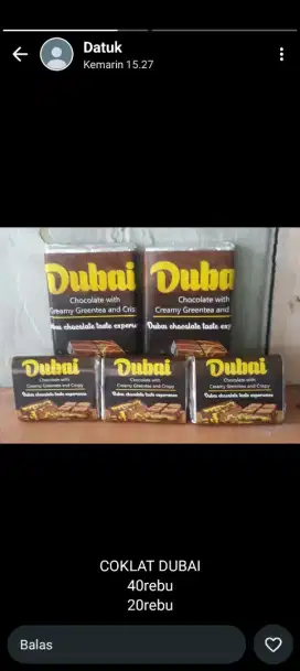 Coklat ala dubai