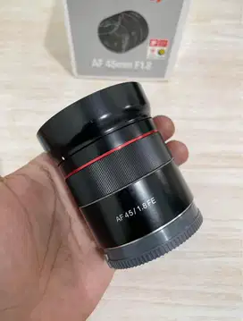 Lensa samyang 45mm fullset normal sony no jamur