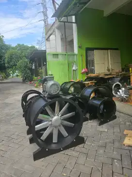 Axial pully fan