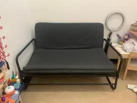 ikea sofabed hammarn grey/black