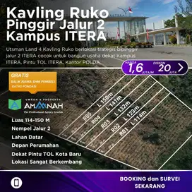 TANAH KAVLING RUKO PINGGIR JALUR 2 TERUSAN RYACUDU ITERA KOTABARU