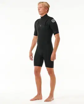 Baju selam/diving Dawn Patrol 2mm Chest Zip Springsuit - Black Size M