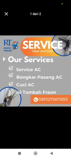 Service AC Rakha Teknik