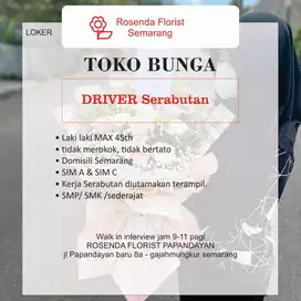 Driver serabutan toko bunga