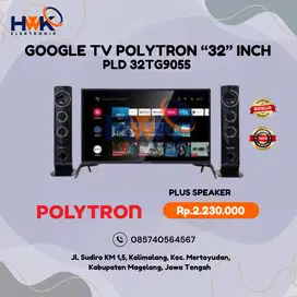 TV Polytron 32TG9055 32 inch GOOOGLE TV SMART TV Speaker Tower