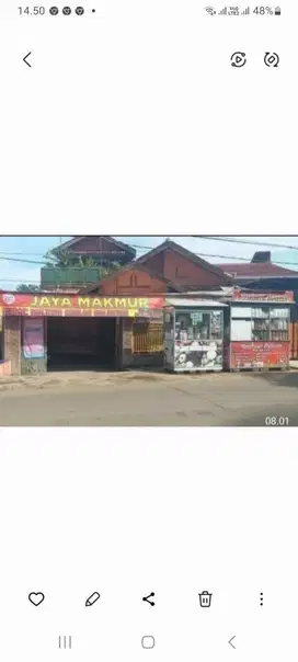 Jual Murah rumah 2 lt pinggir jalan bisa buat jualan