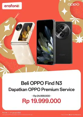 FOLDABLE OPPO BISA CICILAN HINGGA BUNGA 0% DAPATKAN PROMO DIERAFONE