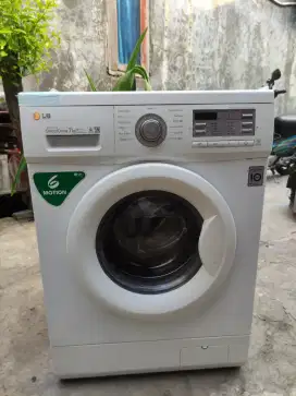 Mesin cuci front loading merk LG 7 KG INVERTER JUMBO