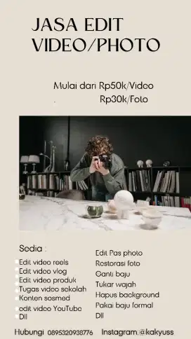 Open jasa edit video dan foto