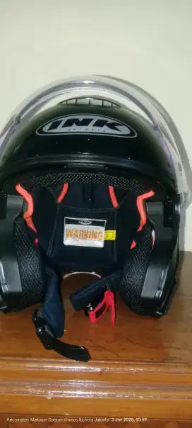 Helm InK Terra 2 like New Hitam