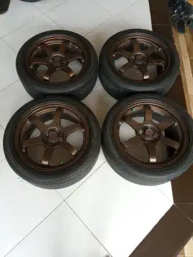 Velg TE37 Ring 17 pcd 100 baut 4 + ban