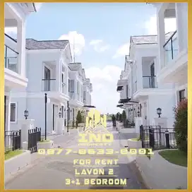 Disewakan Rumah Baru Lavon Cluster Viridia 3Lantai Cikupa