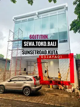 Sewa kontrak for rent Toko Ruang Usaha area Sunset road Kuta Bali