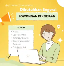 Lowongan Staff Admin