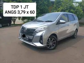 TDP Hanya 1 Juta Toyota Calya 1.2 G AT 2021 Facelift Silver