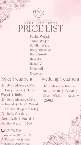 Salon C'EBY TREATMENT khusus wanita