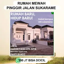 RUMAH SUKARAME 295 JUTAN DPINGGIR JALAN PULLAU SINGKEP DP MURAH