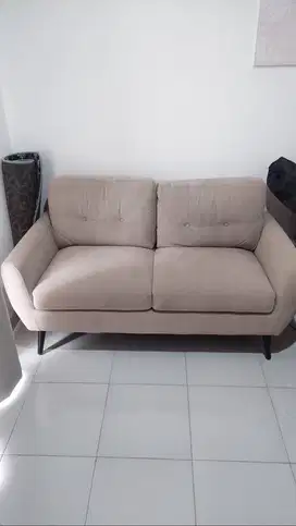 Informa Osaka Sofa Fabric 2 Seater - Cokelat Muda