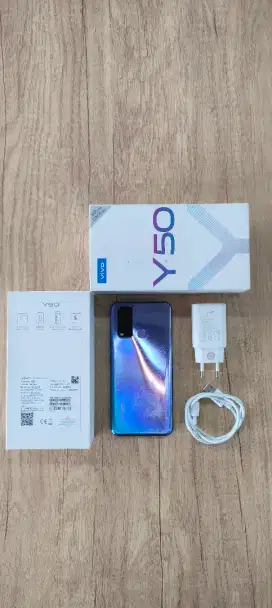 Vivo Y50 8/128GB Blue Ex Garansi Resmi Indonesia