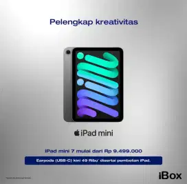 Se-GAMPANG ITU Cicil iPad 7 Mini Promo Gratis Angsuran Modal KTP aja