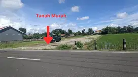 Tanah Murah di Timur Pasar Godean, Jl Sidokarto Jogja, Mobil Papasan