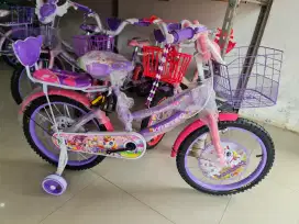 SEPEDA ANAK MINI 18 INCH VORTEC ( KUDA PONY ) ( MUSIK ) ( WARNA UNGU )