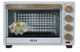 OVEN MITO MO 999 TOP Wooden Series microwave oven listrik warna putih